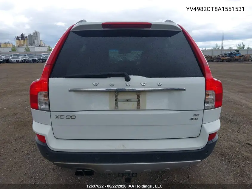 2010 Volvo Xc90 3.2/3.2 Luxury/3.2 R-Design VIN: YV4982CT8A1551531 Lot: 12637622