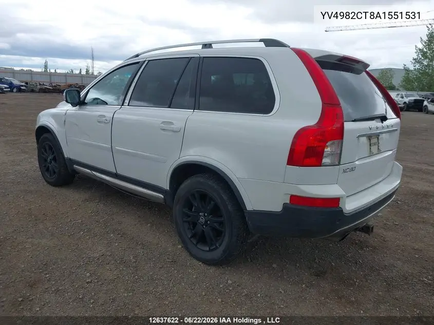 2010 Volvo Xc90 3.2/3.2 Luxury/3.2 R-Design VIN: YV4982CT8A1551531 Lot: 12637622