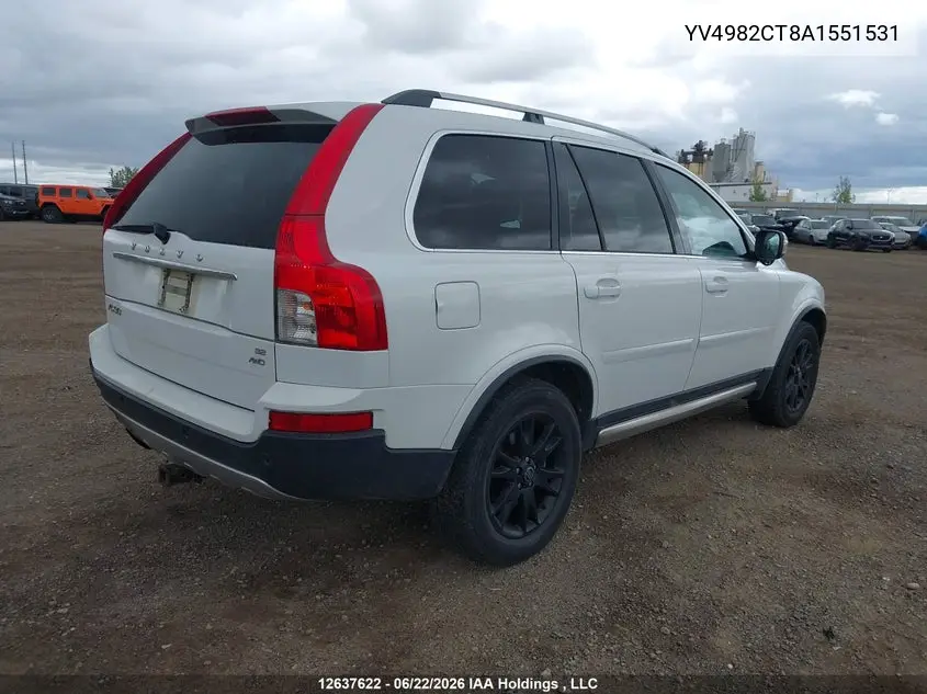 2010 Volvo Xc90 3.2/3.2 Luxury/3.2 R-Design VIN: YV4982CT8A1551531 Lot: 12637622