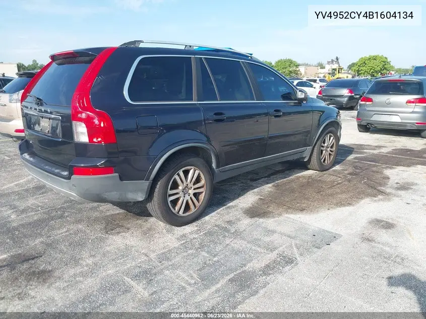 2011 Volvo Xc90 3.2 VIN: YV4952CY4B1604134 Lot: 45440962