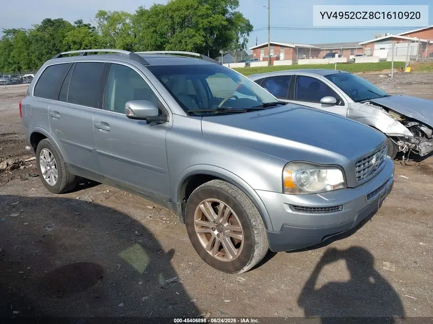 2012 Volvo Xc90 3.2/3.2 Platinum/3.2 Premier Plus VIN: YV4952CZ8C1610920 Lot: 45406898