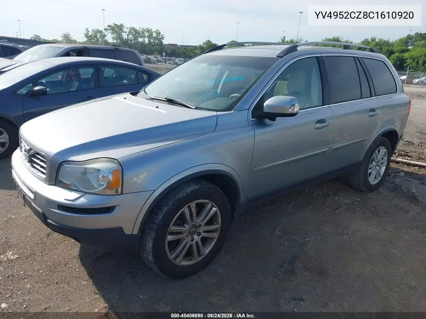 2012 Volvo Xc90 3.2/3.2 Platinum/3.2 Premier Plus VIN: YV4952CZ8C1610920 Lot: 45406898