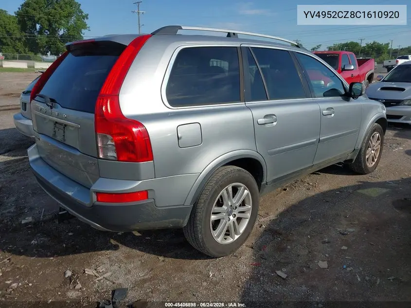 2012 Volvo Xc90 3.2/3.2 Platinum/3.2 Premier Plus VIN: YV4952CZ8C1610920 Lot: 45406898