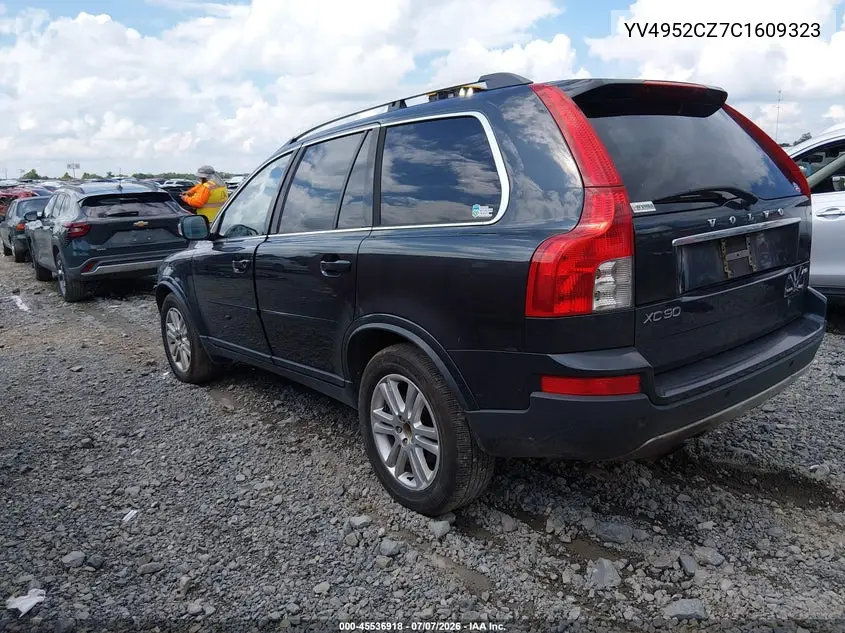 2012 Volvo Xc90 3.2/3.2 Platinum/3.2 Premier Plus VIN: YV4952CZ7C1609323 Lot: 45536918