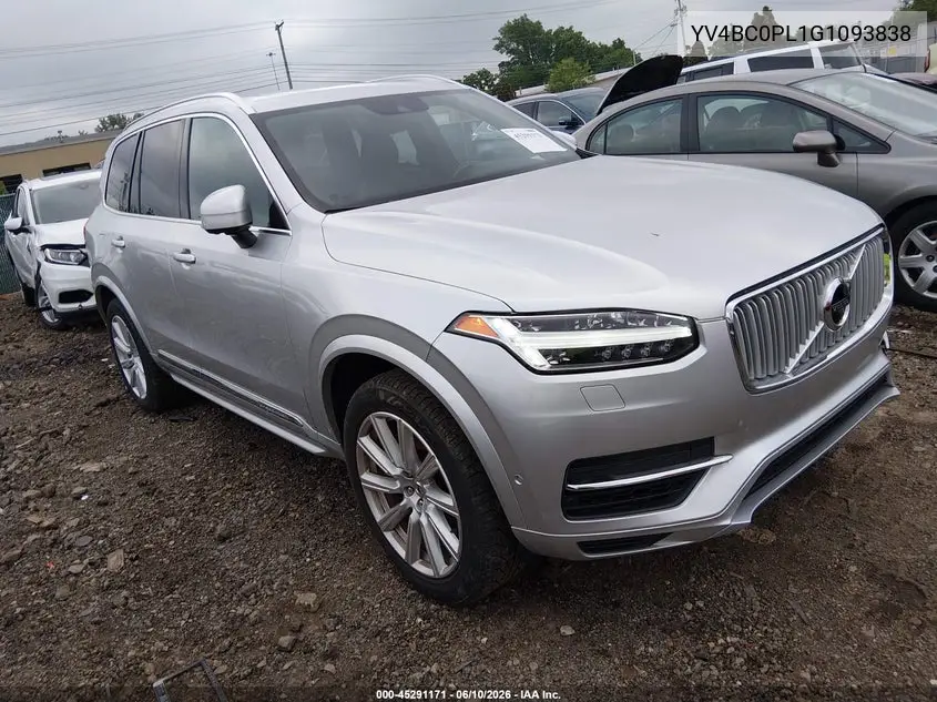 2016 Volvo Xc90 Hybrid T8 Inscription VIN: YV4BC0PL1G1093838 Lot: 45291171