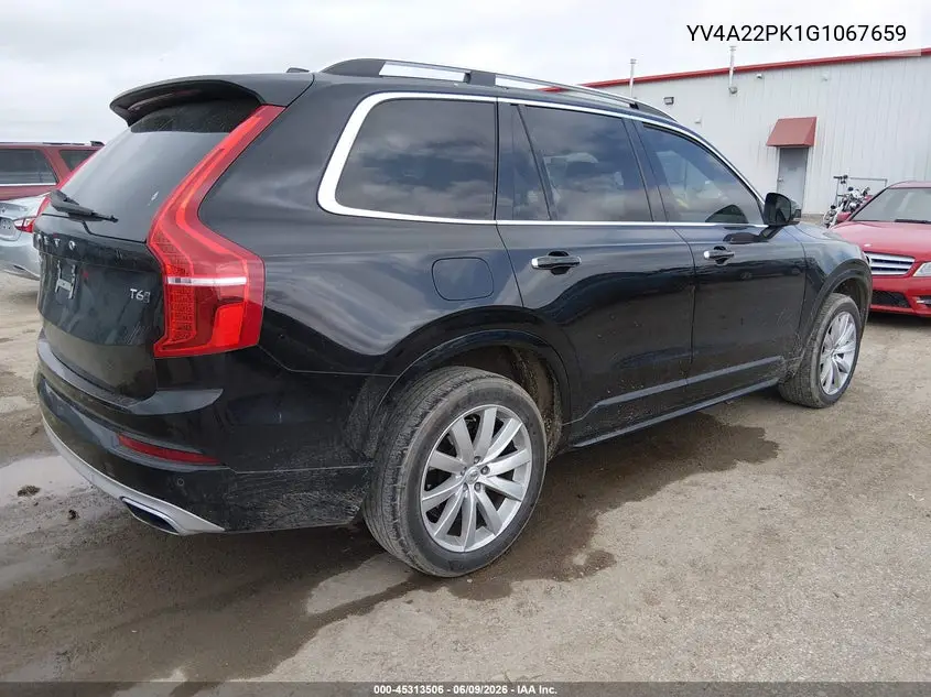 2016 Volvo Xc90 T6 Momentum VIN: YV4A22PK1G1067659 Lot: 45313506