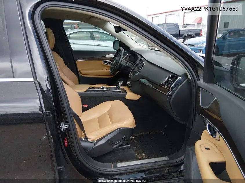 2016 Volvo Xc90 T6 Momentum VIN: YV4A22PK1G1067659 Lot: 45313506