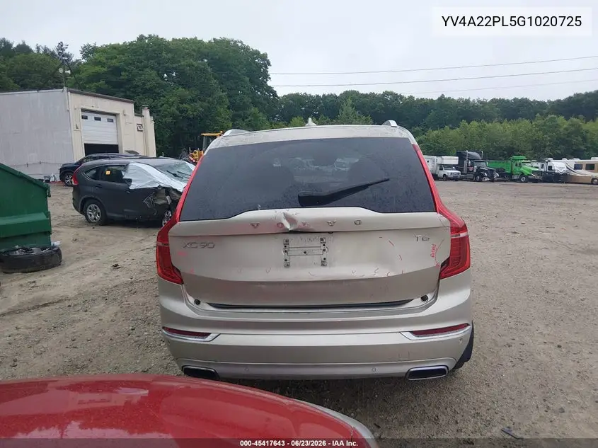 2016 Volvo Xc90 T6 Inscription VIN: YV4A22PL5G1020725 Lot: 45417643
