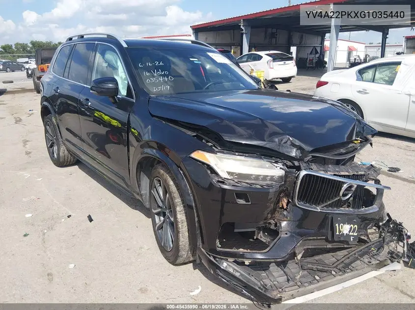 2016 Volvo Xc90 T6 Momentum VIN: YV4A22PKXG1035440 Lot: 45435990