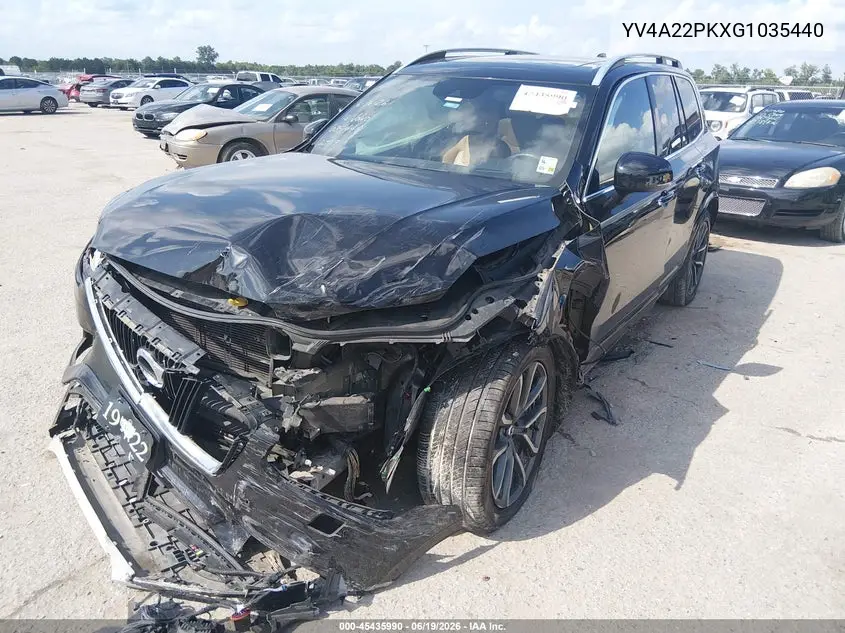 2016 Volvo Xc90 T6 Momentum VIN: YV4A22PKXG1035440 Lot: 45435990