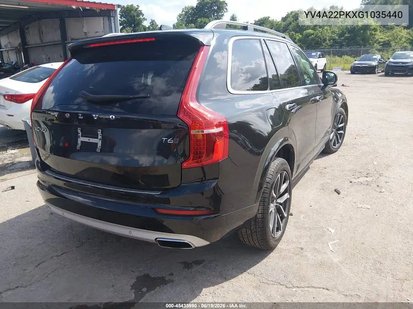 2016 Volvo Xc90 T6 Momentum VIN: YV4A22PKXG1035440 Lot: 45435990