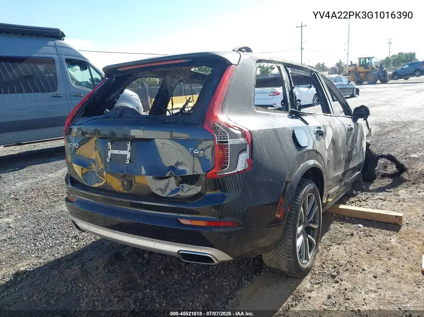 2016 Volvo Xc90 T6 Momentum VIN: YV4A22PK3G1016390 Lot: 45521818