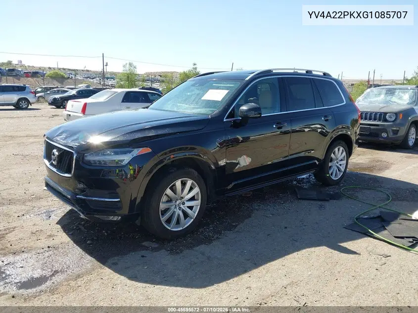 2016 Volvo Xc90 T6 Momentum VIN: YV4A22PKXG1085707 Lot: 45595572