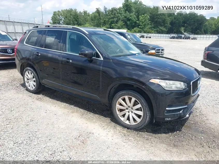 2016 Volvo Xc90 T5 Momentum VIN: YV4102XK1G1059289 Lot: 45597153