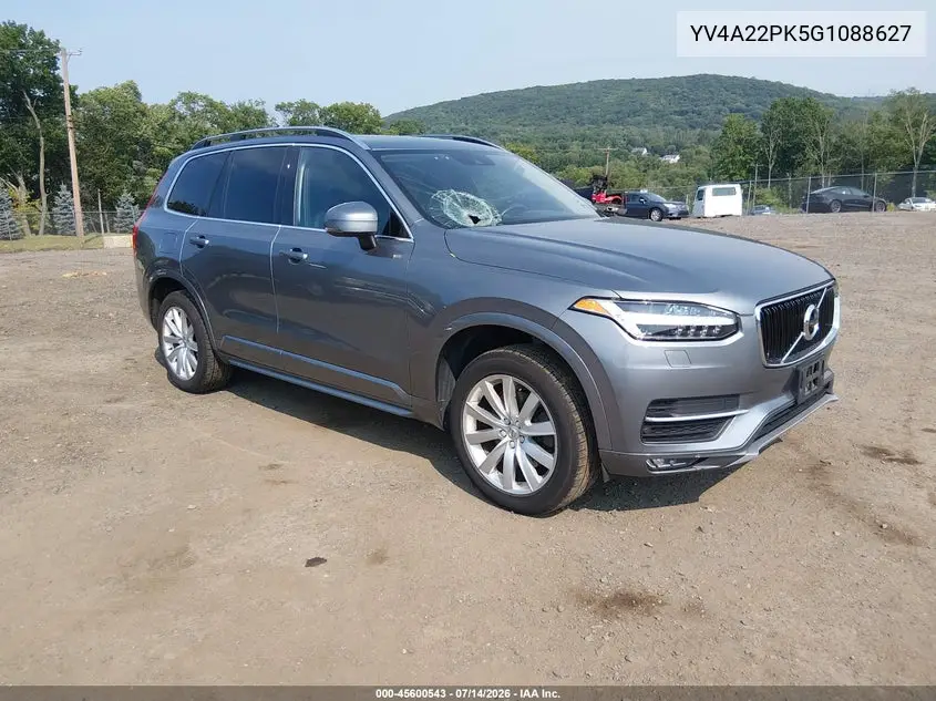 2016 Volvo Xc90 T6 Momentum VIN: YV4A22PK5G1088627 Lot: 45600543