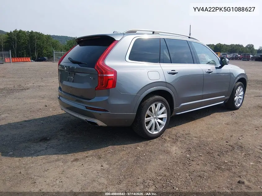 2016 Volvo Xc90 T6 Momentum VIN: YV4A22PK5G1088627 Lot: 45600543