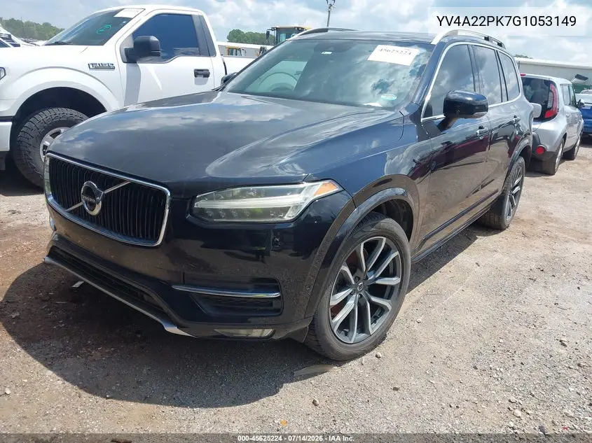 2016 Volvo Xc90 T6 Momentum VIN: YV4A22PK7G1053149 Lot: 45625224
