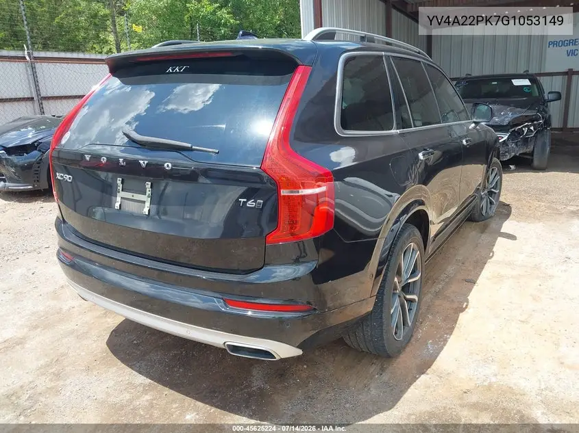 2016 Volvo Xc90 T6 Momentum VIN: YV4A22PK7G1053149 Lot: 45625224