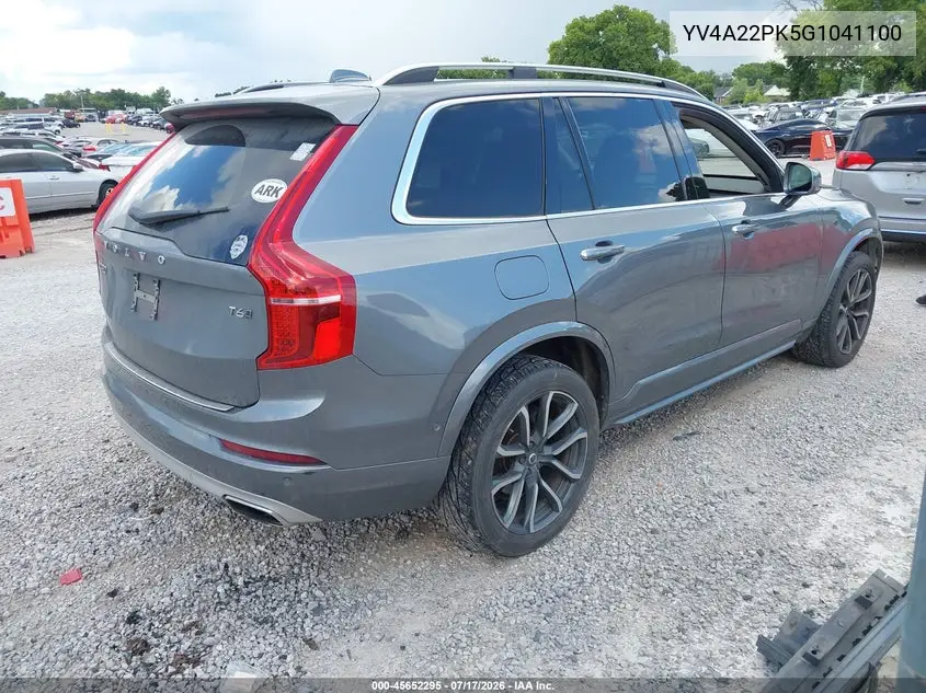 2016 Volvo Xc90 T6 Momentum VIN: YV4A22PK5G1041100 Lot: 45652295