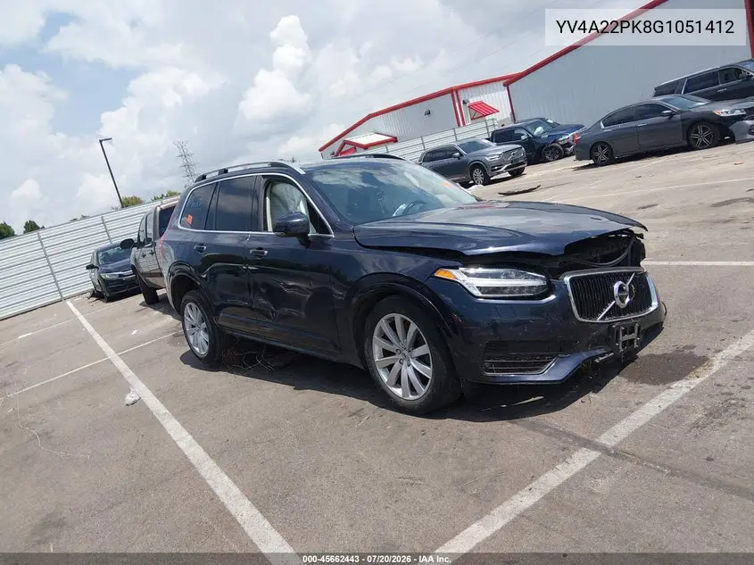2016 Volvo Xc90 T6 Momentum VIN: YV4A22PK8G1051412 Lot: 45662443