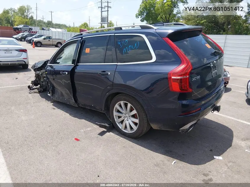 2016 Volvo Xc90 T6 Momentum VIN: YV4A22PK8G1051412 Lot: 45662443