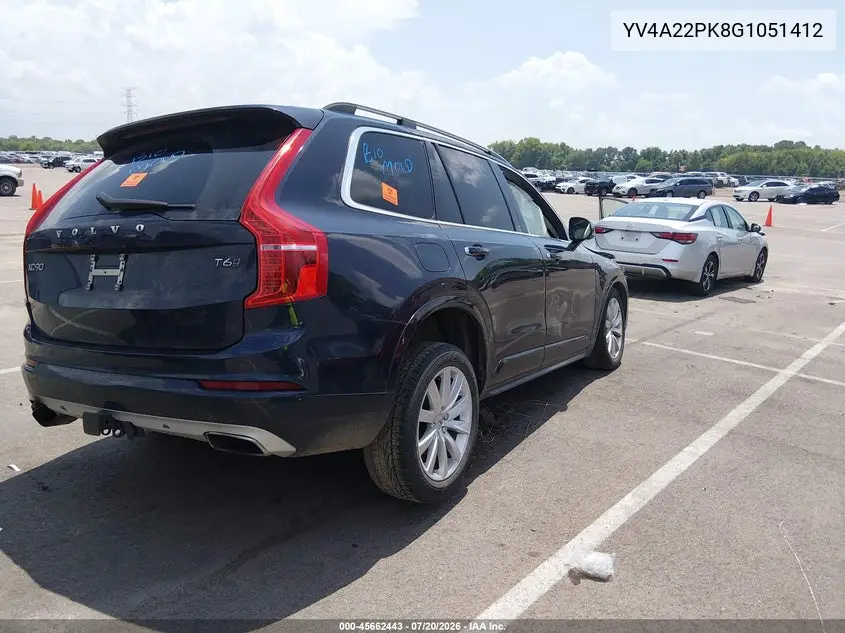 2016 Volvo Xc90 T6 Momentum VIN: YV4A22PK8G1051412 Lot: 45662443