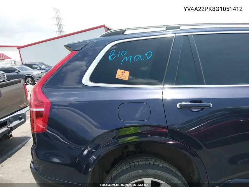 2016 Volvo Xc90 T6 Momentum VIN: YV4A22PK8G1051412 Lot: 45662443