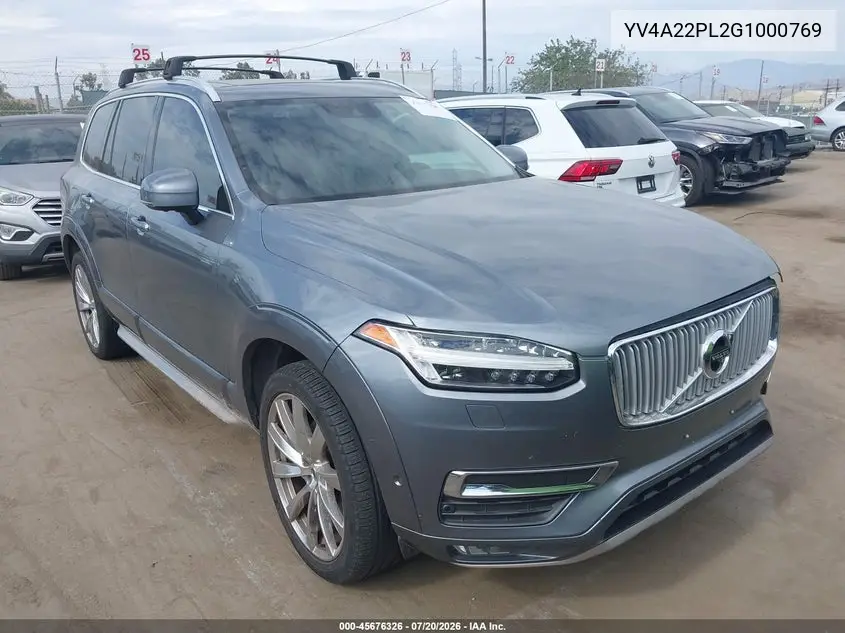 2016 Volvo Xc90 T6 Inscription VIN: YV4A22PL2G1000769 Lot: 45676326
