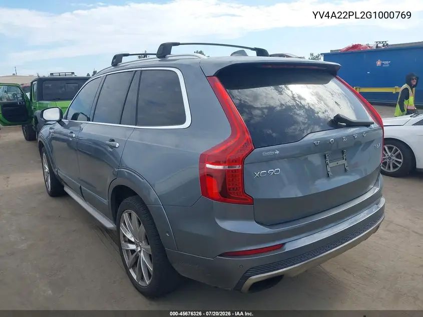 2016 Volvo Xc90 T6 Inscription VIN: YV4A22PL2G1000769 Lot: 45676326