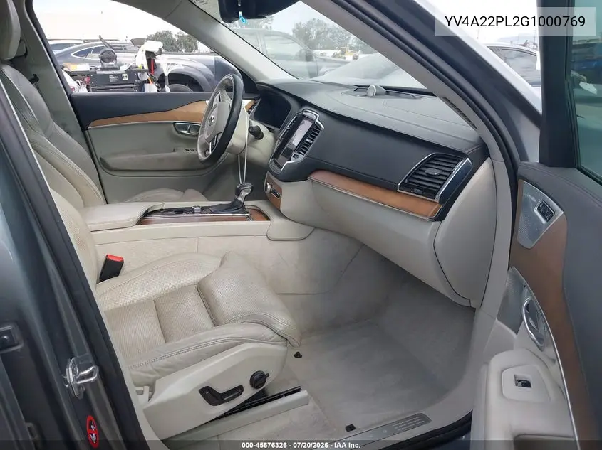 2016 Volvo Xc90 T6 Inscription VIN: YV4A22PL2G1000769 Lot: 45676326