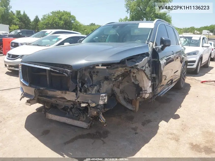2017 Volvo Xc90 T6 Momentum VIN: YV4A22PK1H1136223 Lot: 45342944