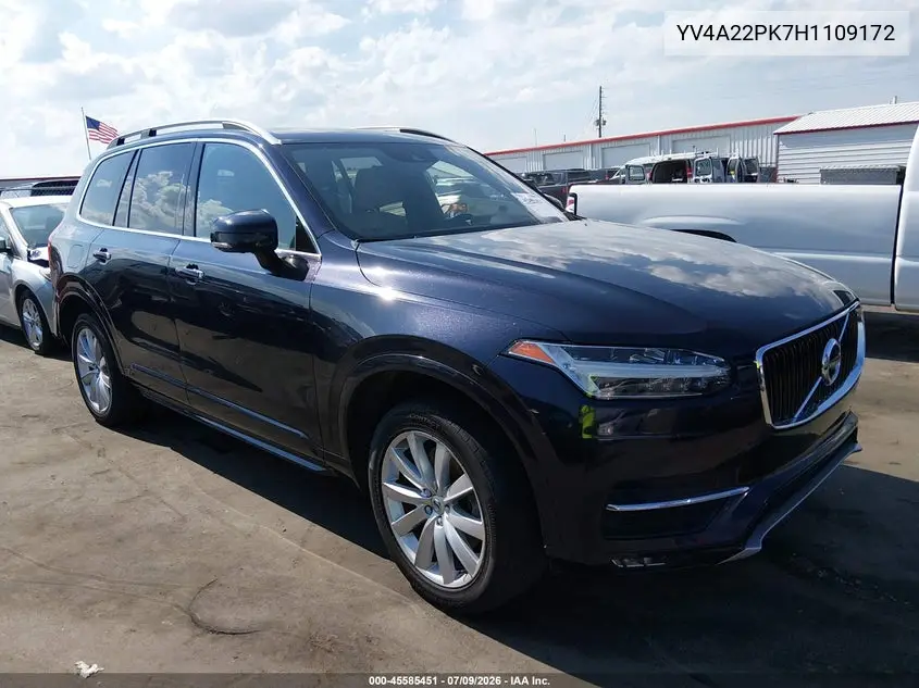 2017 Volvo Xc90 T6 Momentum VIN: YV4A22PK7H1109172 Lot: 45585451