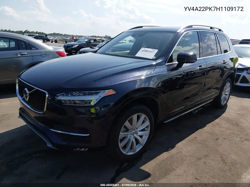 2017 Volvo Xc90 T6 Momentum VIN: YV4A22PK7H1109172 Lot: 45585451