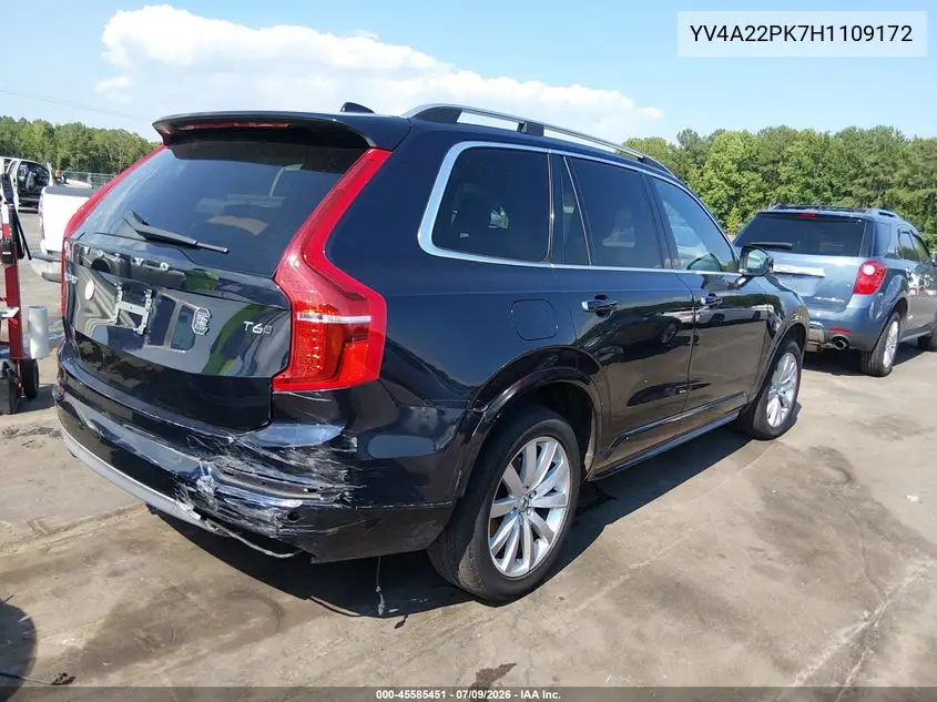2017 Volvo Xc90 T6 Momentum VIN: YV4A22PK7H1109172 Lot: 45585451