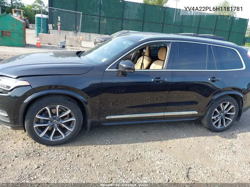 2017 Volvo Xc90 T6 Inscription VIN: YV4A22PL6H1181781 Lot: 45597163