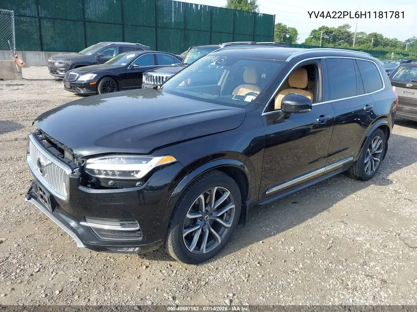 2017 Volvo Xc90 T6 Inscription VIN: YV4A22PL6H1181781 Lot: 45597163