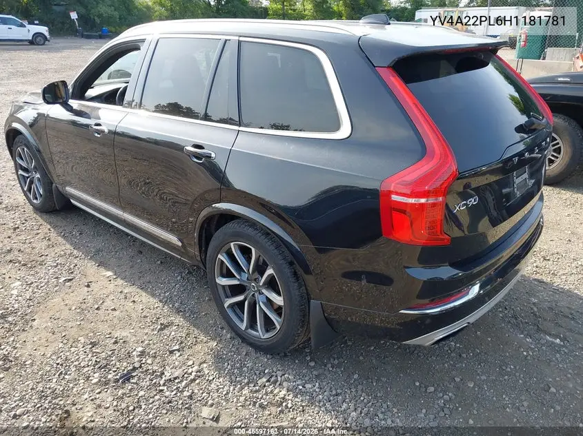 2017 Volvo Xc90 T6 Inscription VIN: YV4A22PL6H1181781 Lot: 45597163