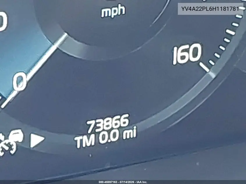 2017 Volvo Xc90 T6 Inscription VIN: YV4A22PL6H1181781 Lot: 45597163