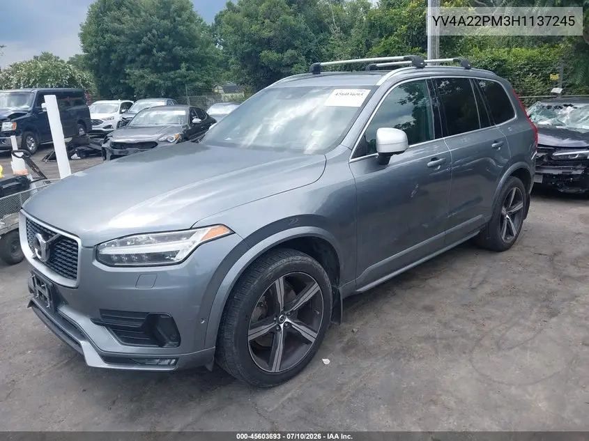 2017 Volvo Xc90 T6 R-Design VIN: YV4A22PM3H1137245 Lot: 45603693