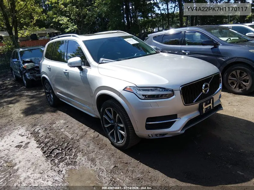 2017 Volvo Xc90 T6 Momentum VIN: YV4A22PK7H1170117 Lot: 45616641
