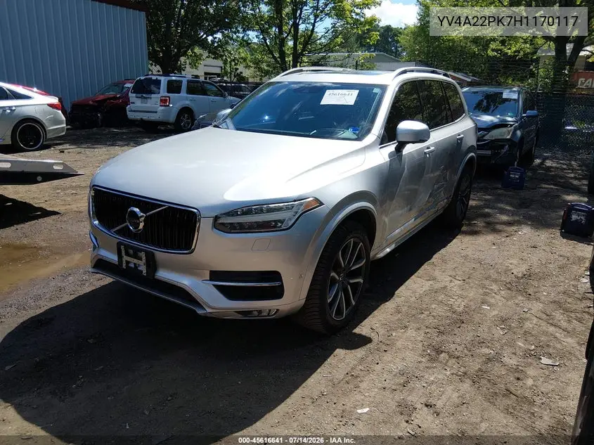 2017 Volvo Xc90 T6 Momentum VIN: YV4A22PK7H1170117 Lot: 45616641