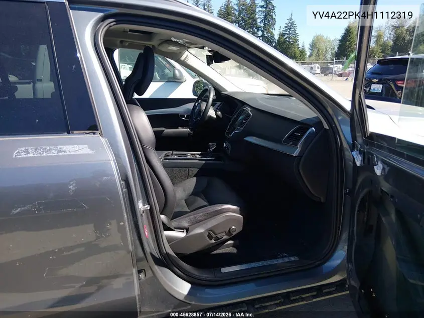 2017 Volvo Xc90 T6 Momentum VIN: YV4A22PK4H1112319 Lot: 45628857