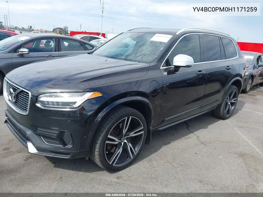 2017 Volvo Xc90 Hybrid T8 R-Design VIN: YV4BC0PM0H1171259 Lot: 45683549
