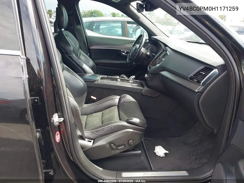 2017 Volvo Xc90 Hybrid T8 R-Design VIN: YV4BC0PM0H1171259 Lot: 45683549