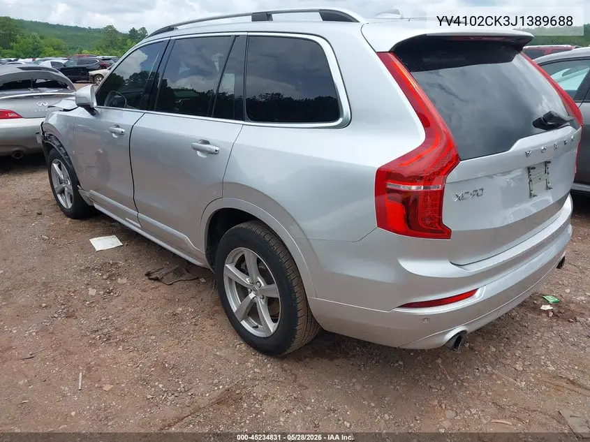 2018 Volvo Xc90 T5 Momentum VIN: YV4102CK3J1389688 Lot: 45234831
