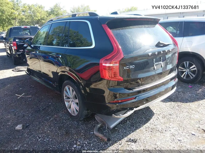 2018 Volvo Xc90 T5 Momentum VIN: YV4102CK4J1337681 Lot: 45441604