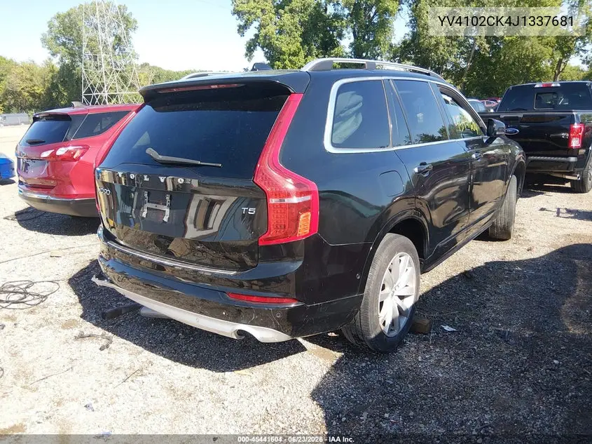 2018 Volvo Xc90 T5 Momentum VIN: YV4102CK4J1337681 Lot: 45441604