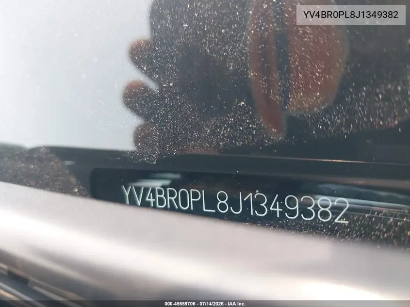 2018 Volvo Xc90 Hybrid T8 Inscription VIN: YV4BR0PL8J1349382 Lot: 45559706