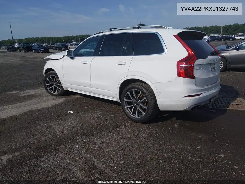 2018 Volvo Xc90 T6 Momentum VIN: YV4A22PKXJ1327743 Lot: 45560939