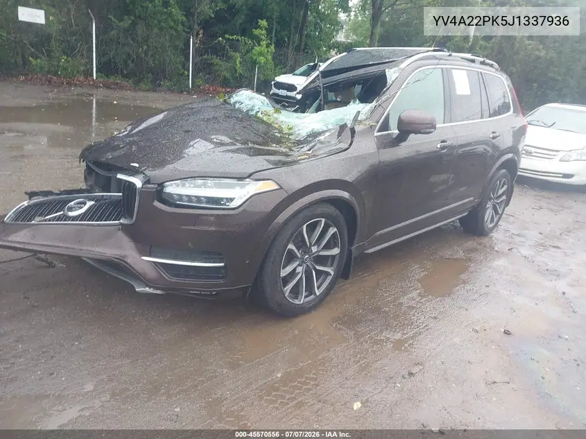 2018 Volvo Xc90 T6 Momentum VIN: YV4A22PK5J1337936 Lot: 45570556
